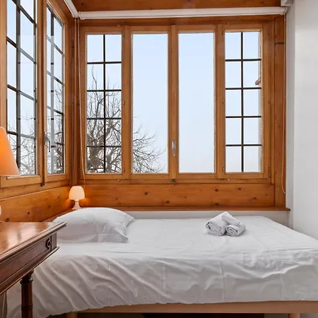 公寓 De Famille A Leysin, Charme & Vue 莱森